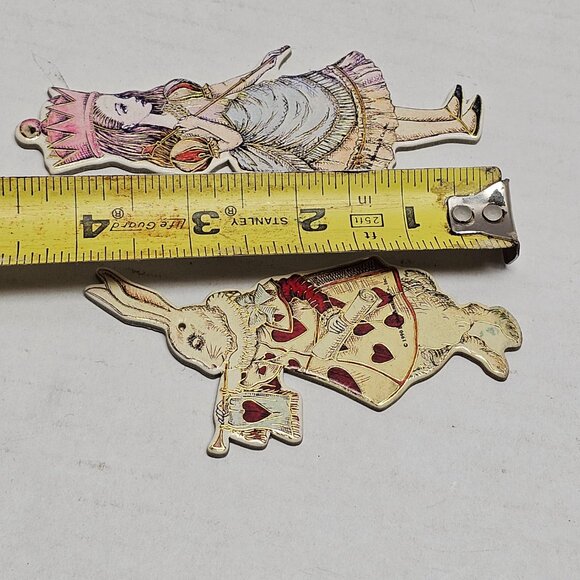 Vintage Alice in Wonderland Figure Rabbit Paper Cut Out Lewis Carroll Story - Picture 10 of 11